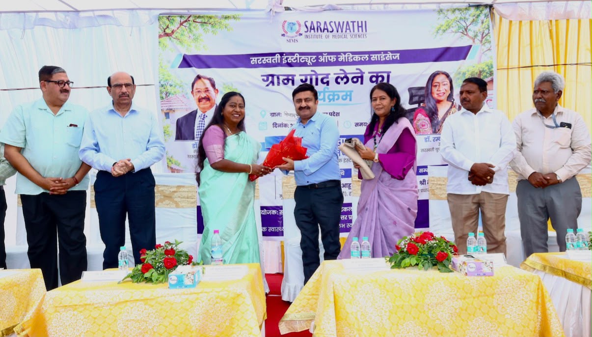 SIMS हापुड़ ने ग्राम निजामपुर को एक साल के लिए गोद लिया, विधायक धर्मेश तोमर ने किया उद्घाटन - ग्रामीणों को मिलेगी छूट पर बेहतर स्वास्थ्य सुविधा