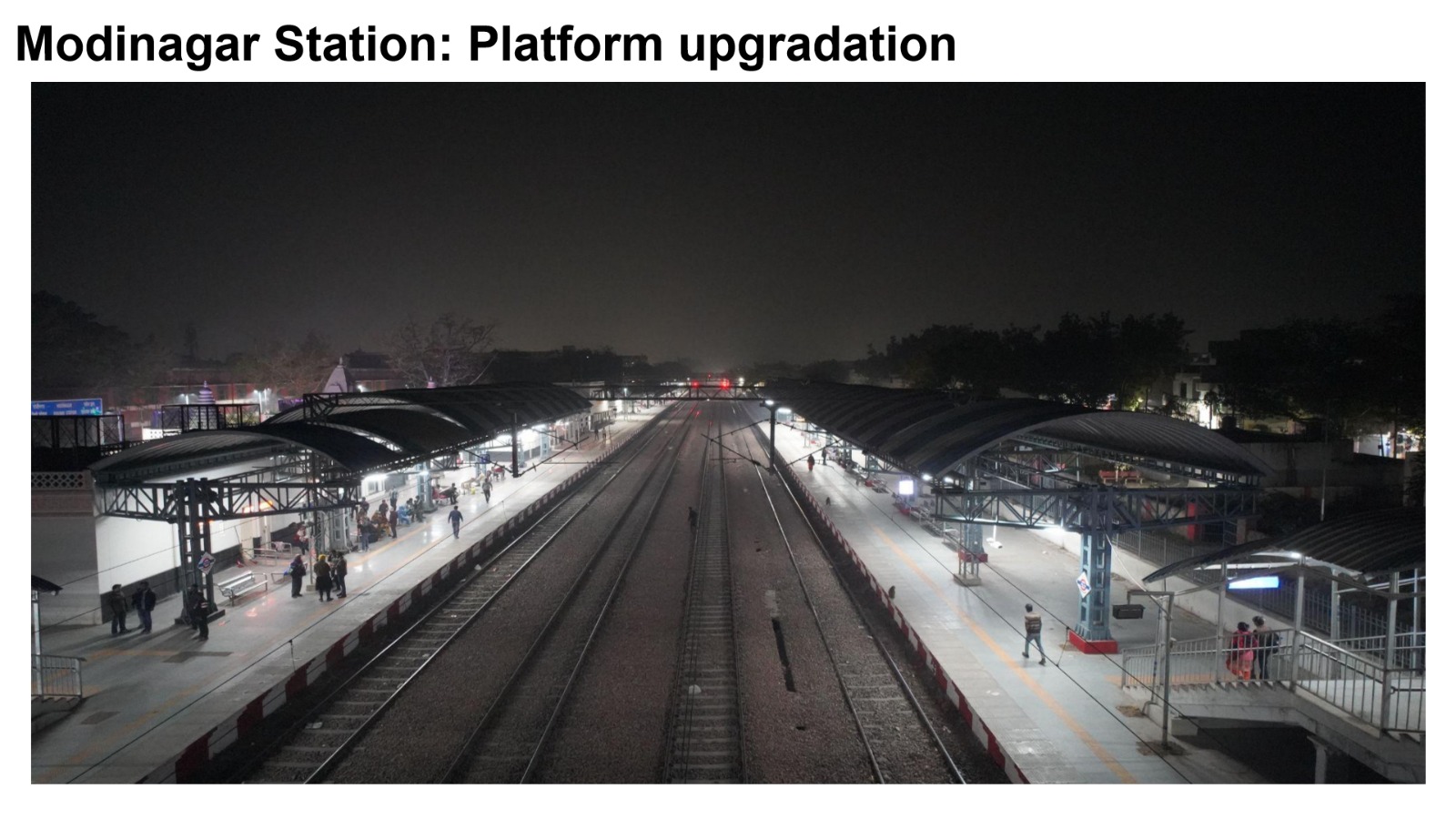 दिल्ली मंडल के  मोदीनगर रेलवे स्टेशन को पुनर्विकसित किया गया