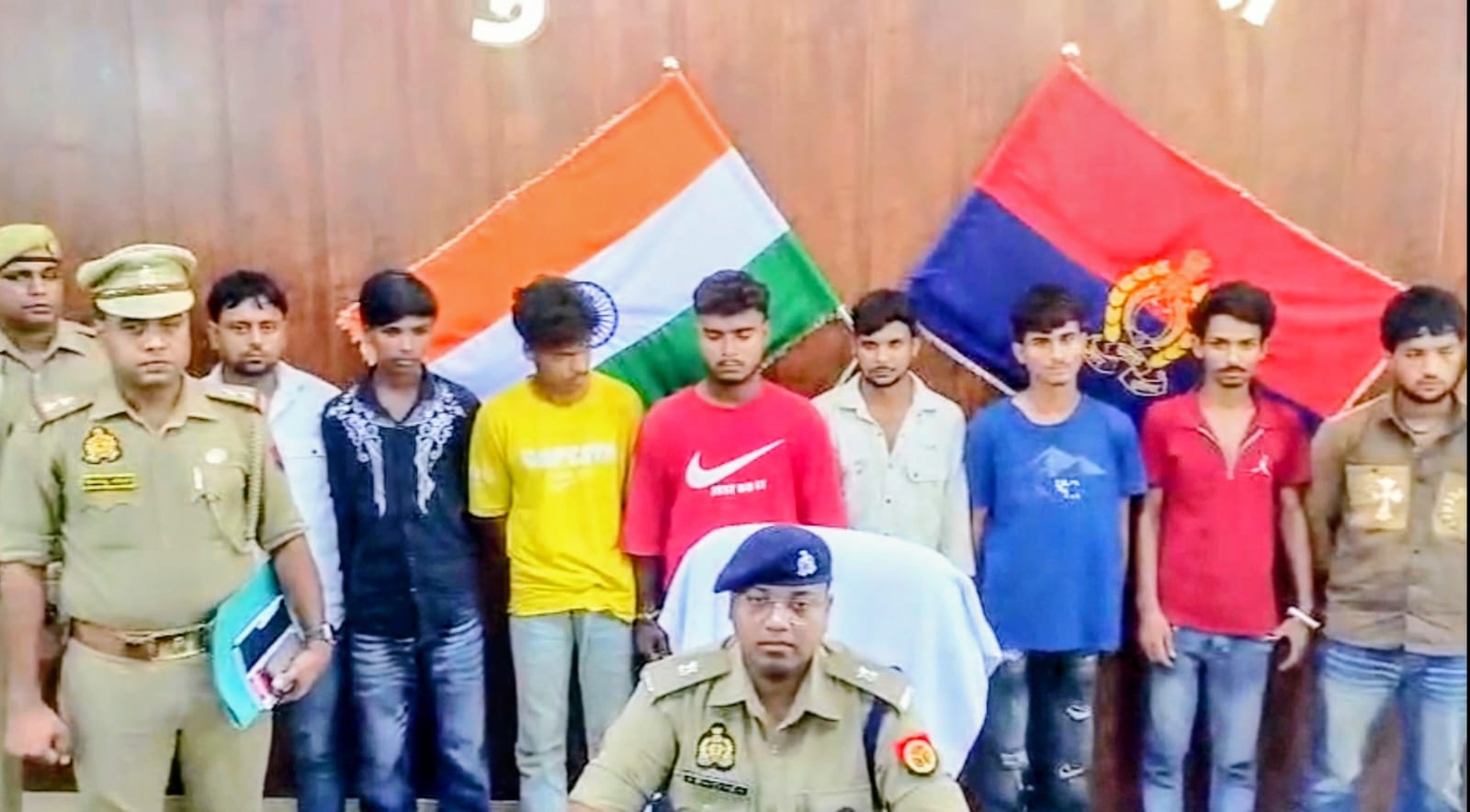 अन्तर्जनपदीय चोर गिरोह के 8 सदस्य गिरफ्तार