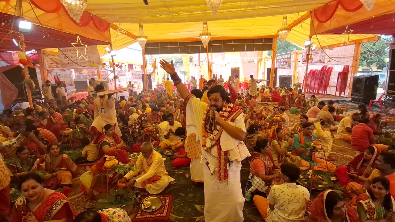 सात दिवसीय श्री शिव महापुराण कथा का भव्य समापन, पार्थिव मंगलोत्सव में उमड़ा आस्था का सैलाब