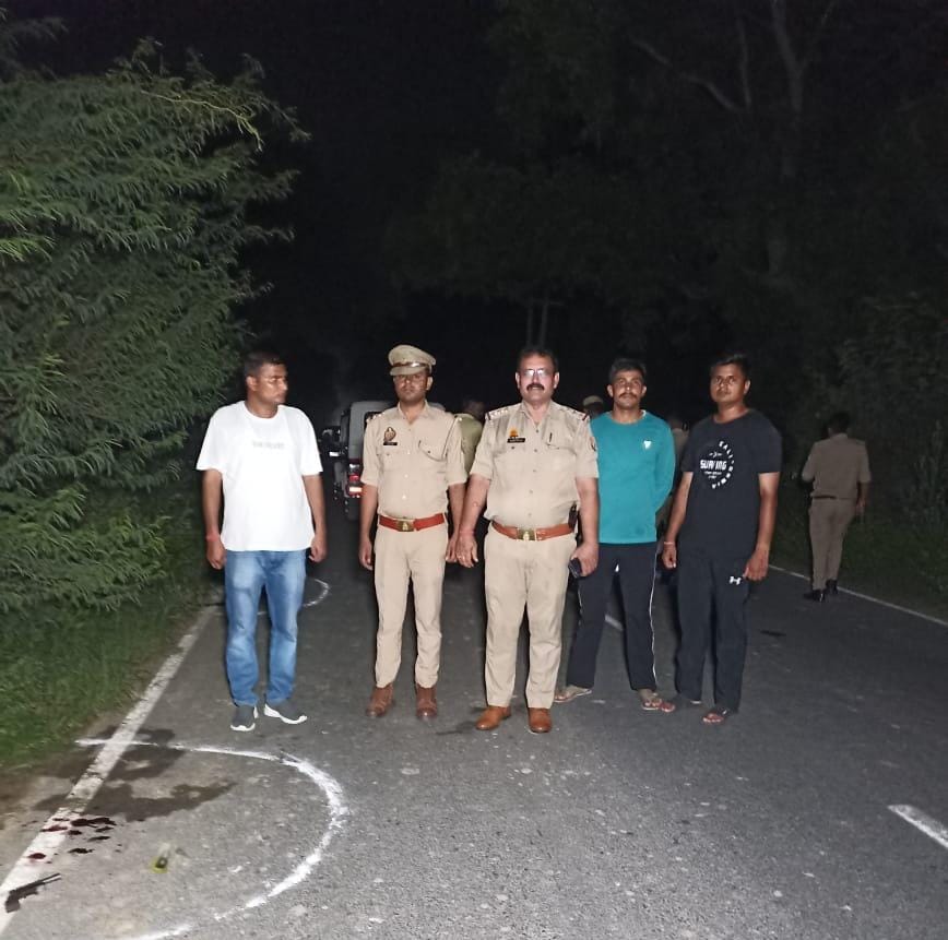 चोला पुलिस और स्वाट टीम से मुठभेड़ में 2 शातिर गौ तस्कर घायल, गिरफ्तार