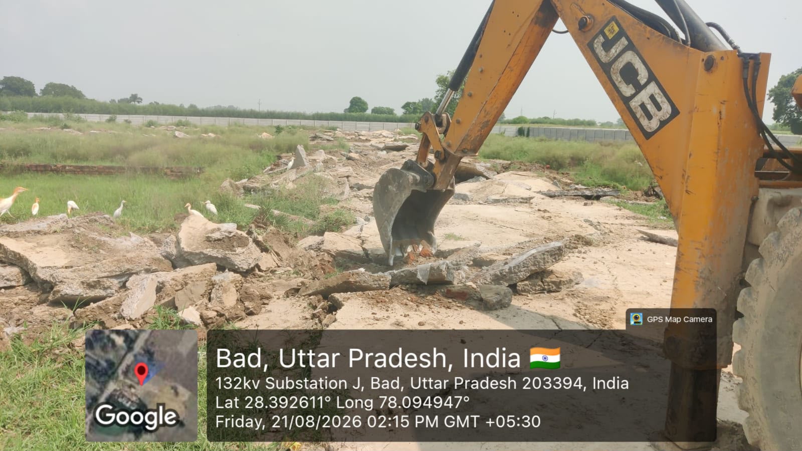 सात बीघा अवैध प्लॉटिंग पर चला बीकेडीए का बुलडोजर