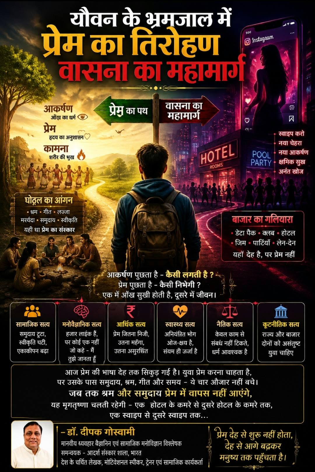 यौवन के भ्रमजाल में प्रेम का तिरोहण — वासना का महामार्ग
