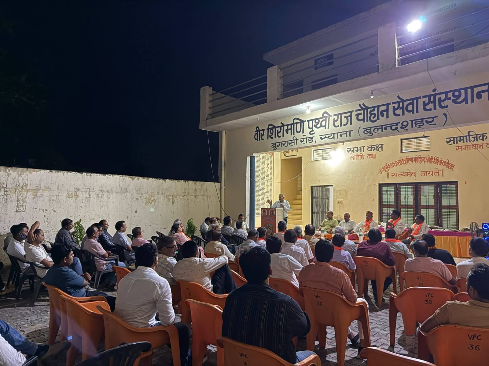 राजपूत भवन स्याना में समाजसेवी सुधीर चौहान का भव्य स्वागत, भवन के लिए दिए 51 हजार