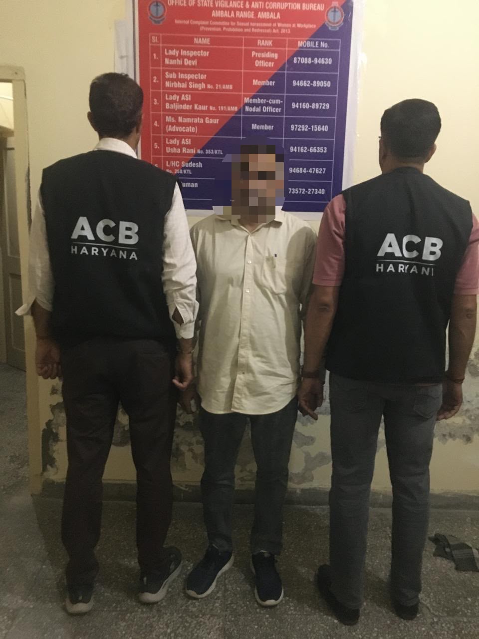 25 हजार रुपये रिश्वत लेते सिविल लाइन थाना, कैथल के सब-इंस्पेक्टर रंगे हाथ गिरफ्तार