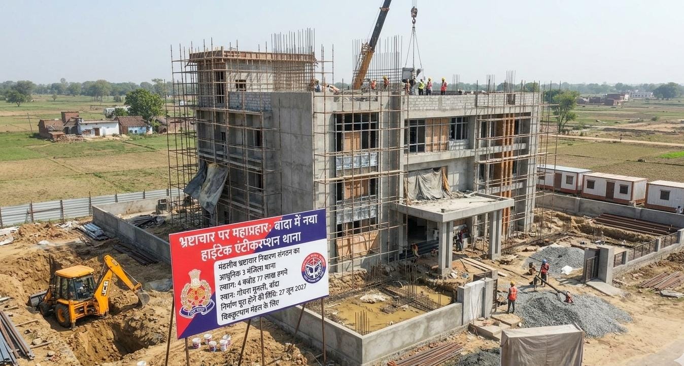 योगी सरकार का भ्रष्टाचार पर महाप्रहार, बांदा को मिलेगी हाईटेक एंटीकरप्शन थाने की सौगात