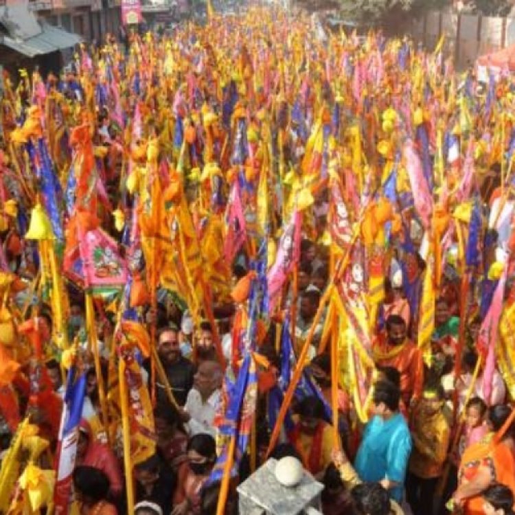 श्री श्याम बाबा की विशाल निशान यात्रा का आयोजन