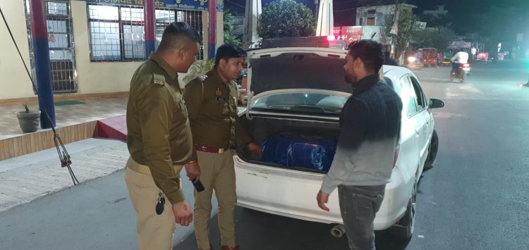 नगीना पुलिस ने चलाया चेकिंग अभियान