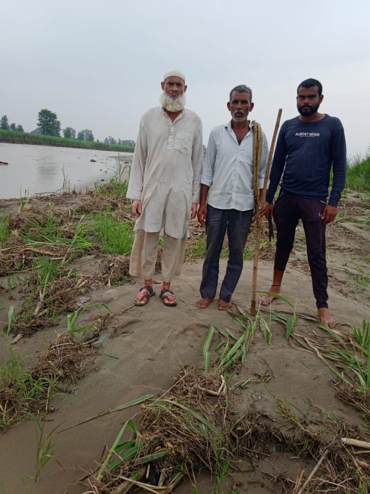 पहाड़ो पर हो रही बारिश से किसानों की फसलें हुई बर्बाद