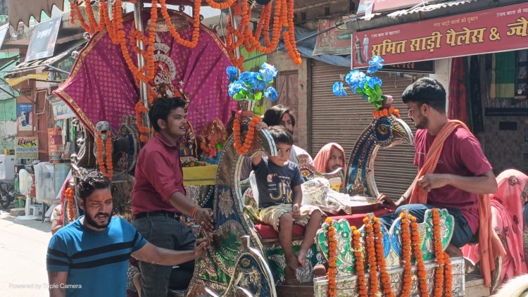 ढोल नगाड़ों के साथ पंडालों में पहुंचे गजानन:अनूपशहर में धूमधाम के साथ मनाई गई गणेश चतुर्थी