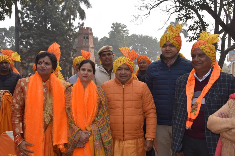 अयोध्या में भगवान राम लला की प्राण प्रतिष्ठा का पिंजौर के यादविंद्रा गार्डन में हुआ लाईव प्रसारण 