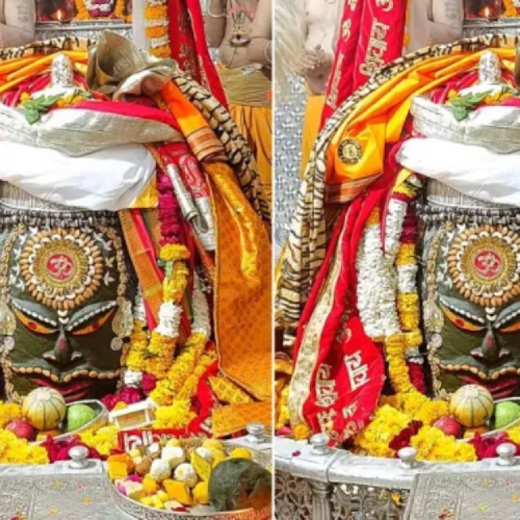 उज्जैनः भगवान महाकाल का पंचामृत पूजन के बाद भांग से हुआ दिव्य श्रृंगार