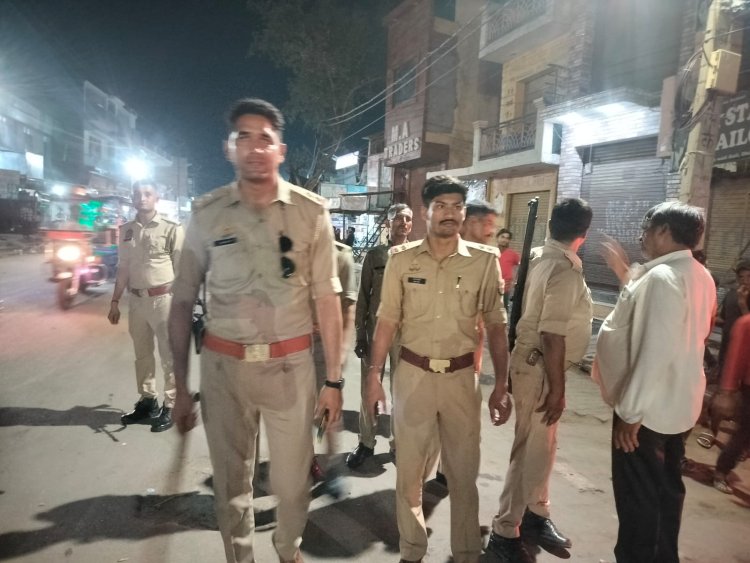 अतिक्रमण के खिलाफ एक बार फिर चला पुलिस का डंडा