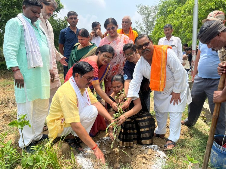 पर्यावरण को बचाने हेतु पौध रोपड़ करे_डा प्रज्ञा त्रिपाठी एम एल सी बहराइच