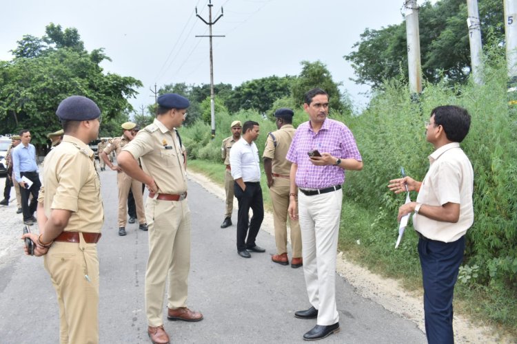 कांवड़ मार्गों का भ्रमण निरीक्षण