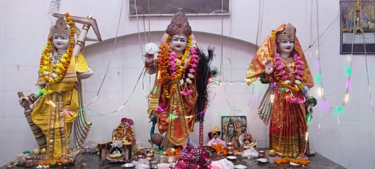 UP Siyana में श्याम भोज मंदिर में कृष्ण जन्माष्टमी का भव्य आयोजन हुआ।