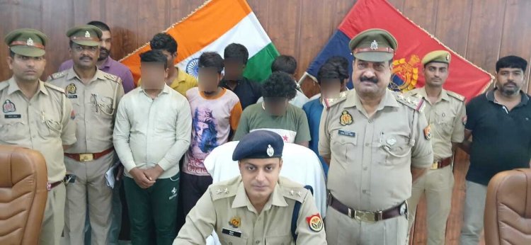 अन्तर्राज्यीय वाहन चोर गिरोह के 09 शातिर सदस्य गिरफ्तार