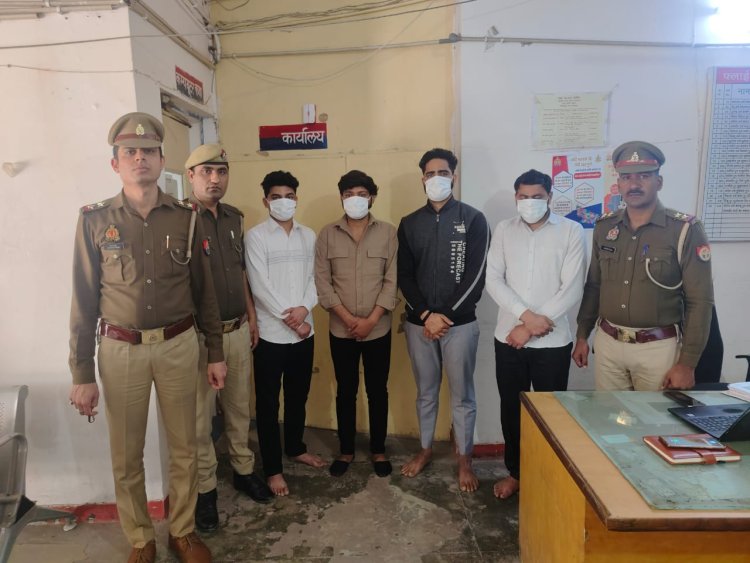 थाना सैक्टर 39 नोएडा पुलिस द्वारा शान्ति व्यवस्था भंग करने का प्रयास करने वाले 04 अभियुक्त गिरफ्तार