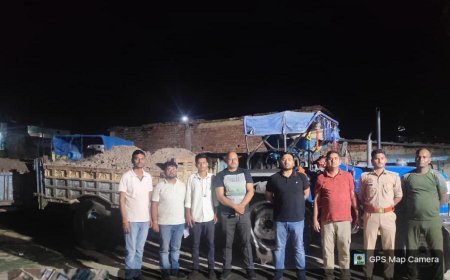 -UP बहराइच नवाबगंज ब्लॉक क्षेत्र :उप जिलाधिकारी अमित यादव का खनन माफियाओं पर प्रहार