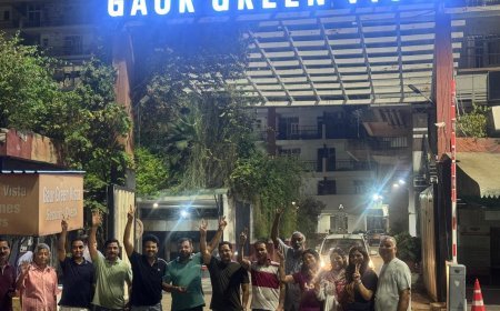 जनगणना कर्मियों की परेशानी बनी बदलाव की वजह,Gaur Green Vista में घंटों में लग गया नया साइनेज