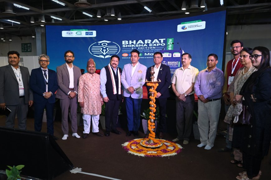 भारत शिक्षा एक्सपो-2026 के तृतीय संस्करण का India Expo Mart Greater noida में हुआ भव्य शुभारंभ