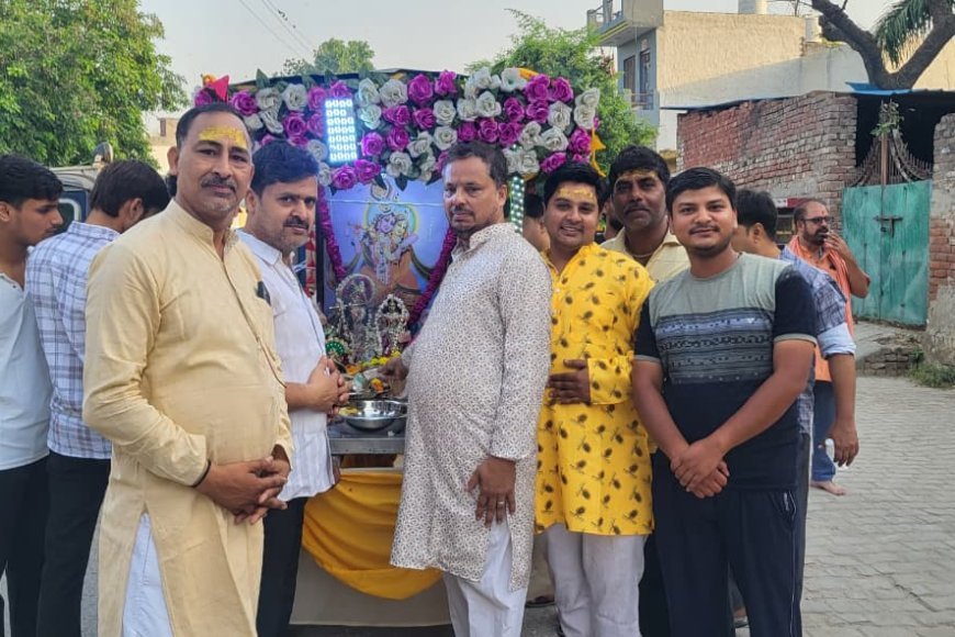 UP जहांगीराबाद :पुरुषोत्तम मास में निकली भव्य प्रभात फेरी, भक्तिमय माहौल में गूंजा राधा नाम