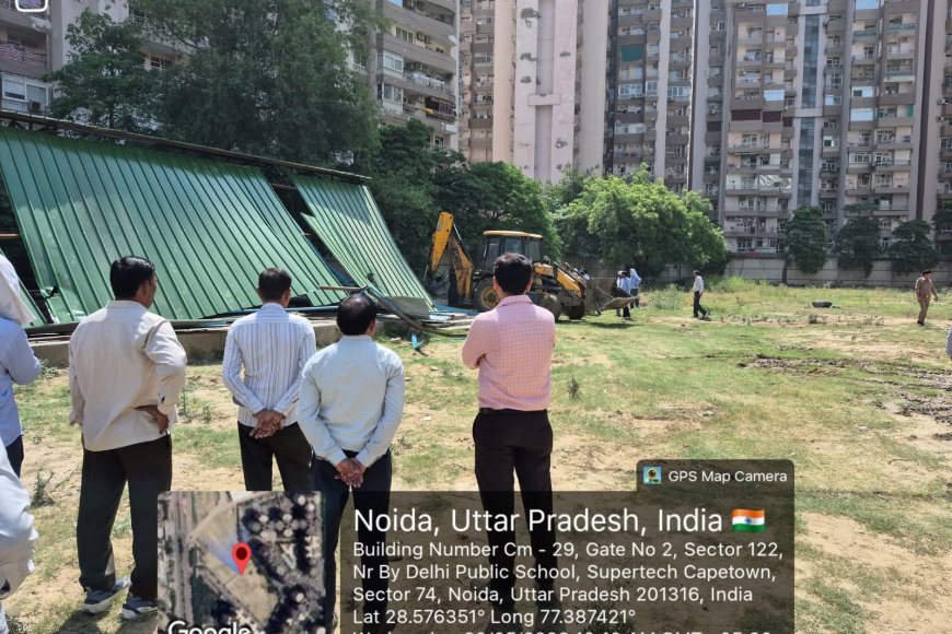 भू माफियाओं पर Noida Authority का बड़ा एक्शन