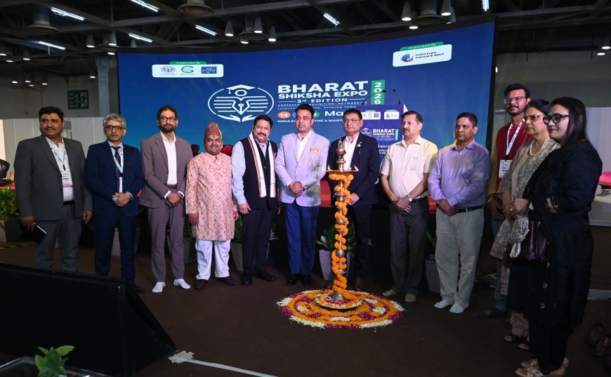 भारत शिक्षा एक्सपो-2026 के तृतीय संस्करण का India Expo Mart Greater noida में हुआ भव्य शुभारंभ