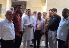 Greater noida नगर पंचायत चेयरमैन प्रतिनिधि ने प्राथमिक स्वास्थ्य केंद्र लैब का फीता काटकर किया उद्घाटन