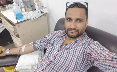 दिल्ली AIIMS में गूंजी इंसानियत की पुकार: सेवादार जगदीश इन्सां ने 46वीं बार किया रक्तदान