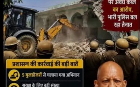कनावनी में अवैध मदरसे पर प्रशासन का ताला