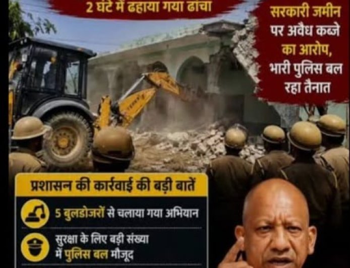 कनावनी में अवैध मदरसे पर प्रशासन का ताला