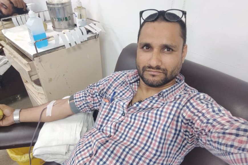 दिल्ली AIIMS में गूंजी इंसानियत की पुकार: सेवादार जगदीश इन्सां ने 46वीं बार किया रक्तदान